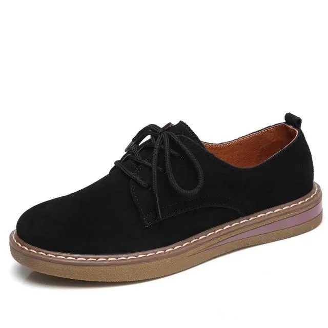 new breathable flats loafers casual lace-up shoes