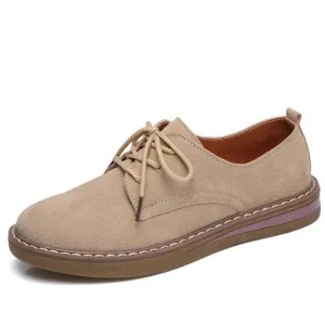 new breathable flats loafers casual lace-up shoes