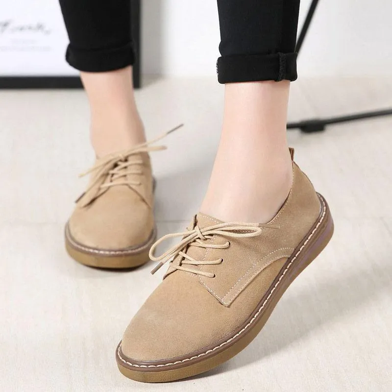 new breathable flats loafers casual lace-up shoes