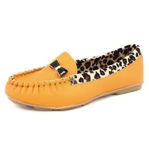 New Casual Leisure Shoes Single Women Leather Shoes