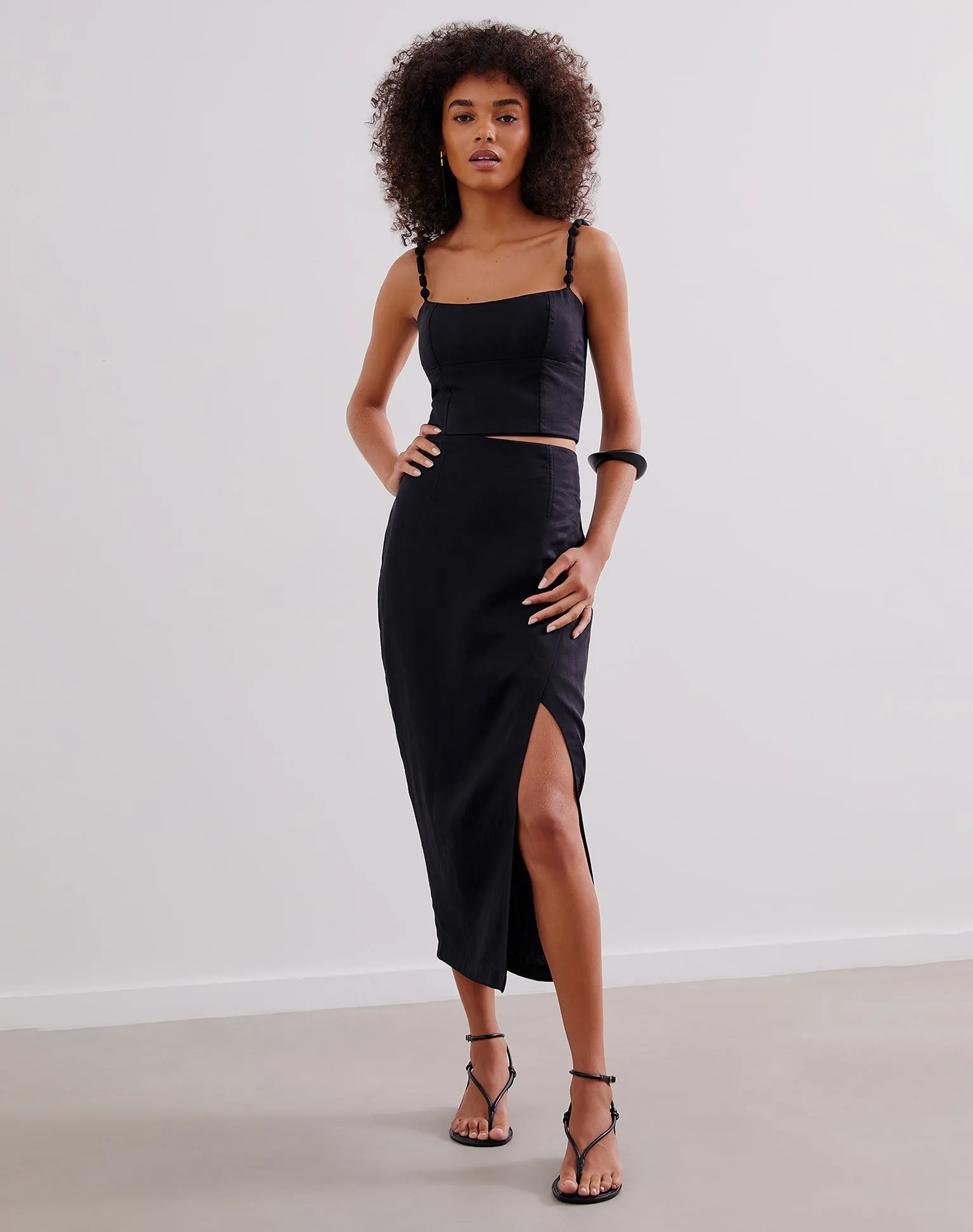 Niara Long Skirt (exchange only) - Black