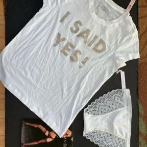 NWT VS S T SHIRT panty I SAID YES BRIDAL I DO