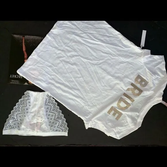 NWT VS S T SHIRT panty I SAID YES BRIDAL I DO