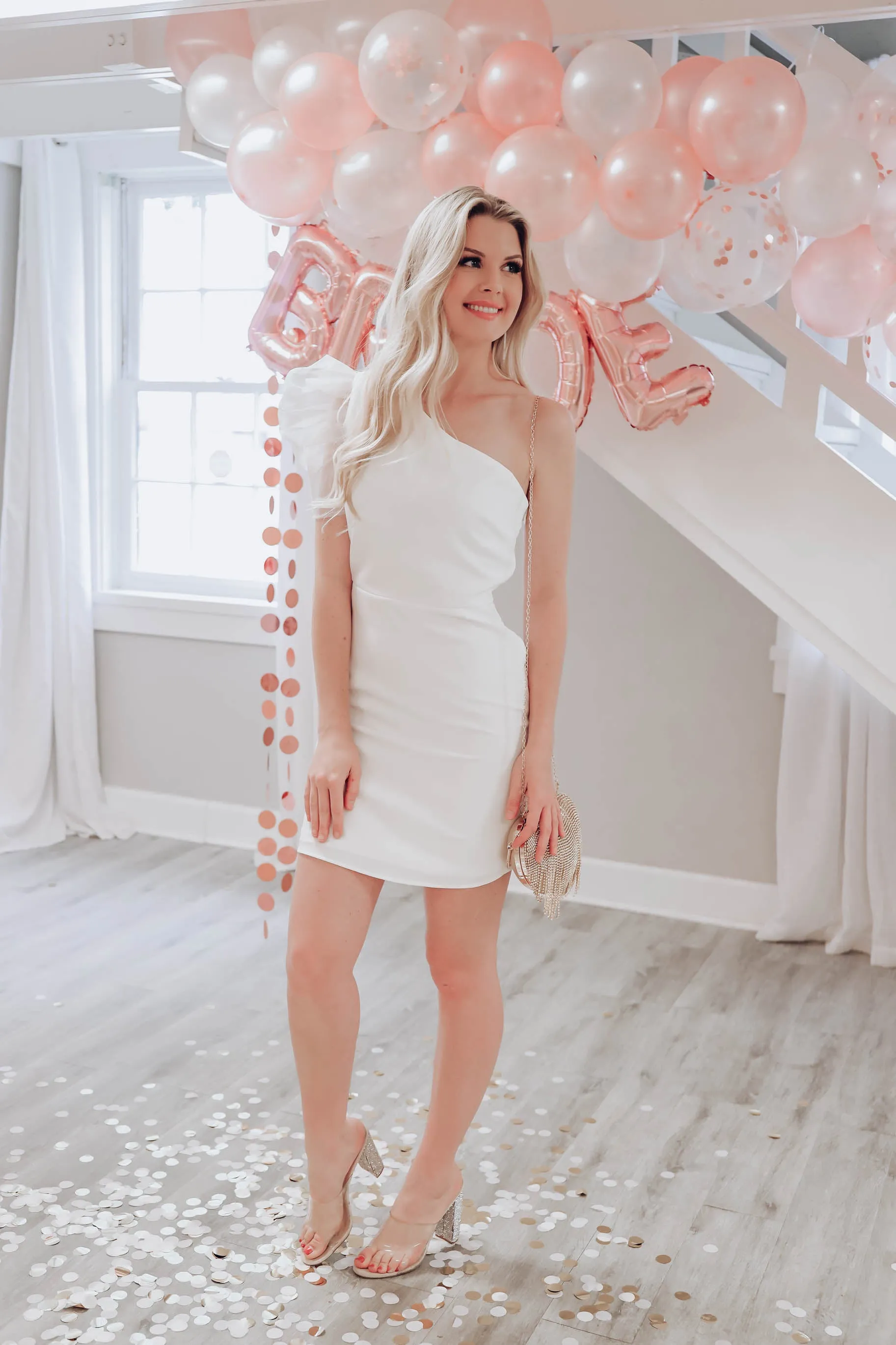 On Cloud Nine One Shoulder Dress