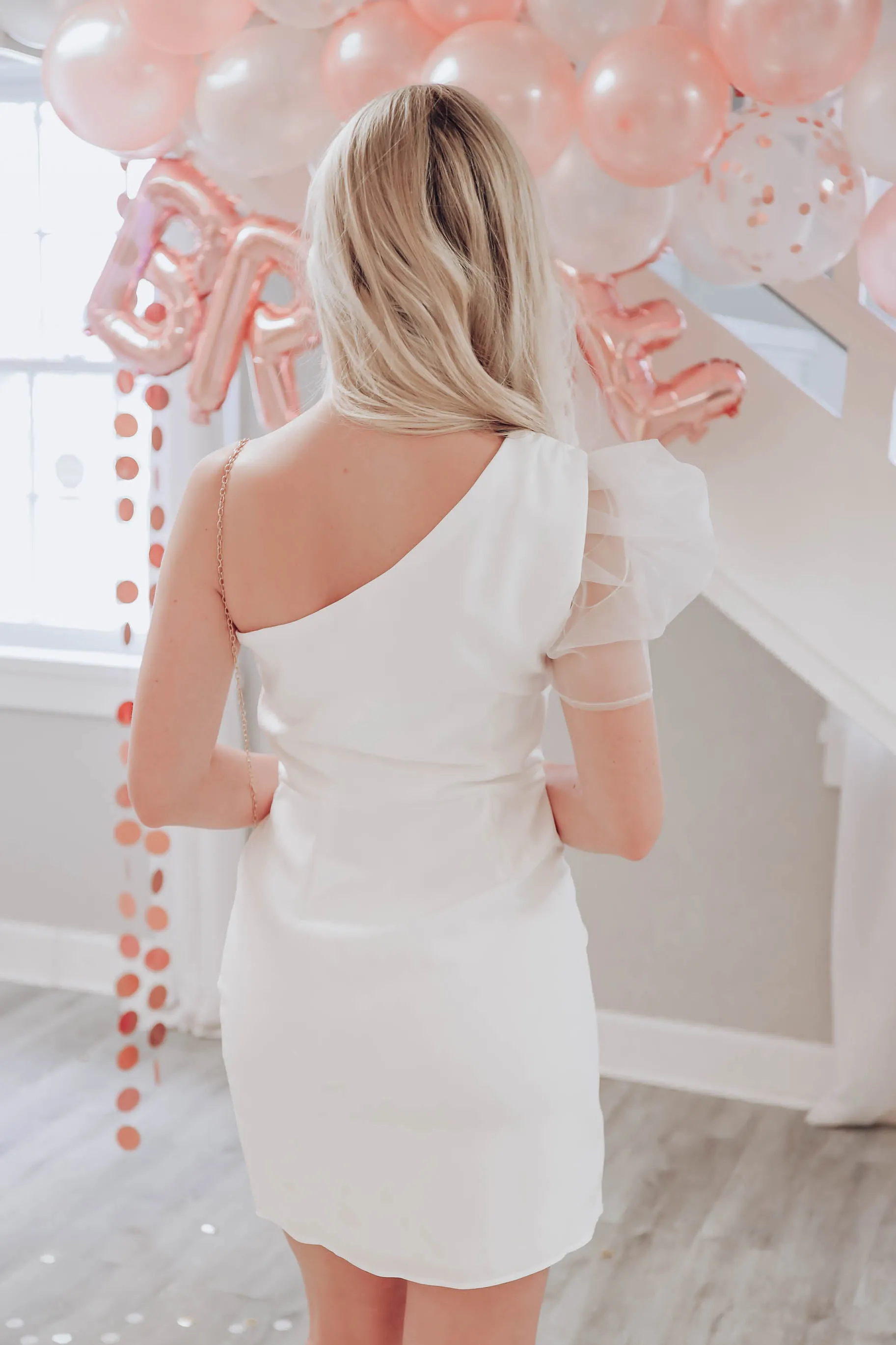 On Cloud Nine One Shoulder Dress