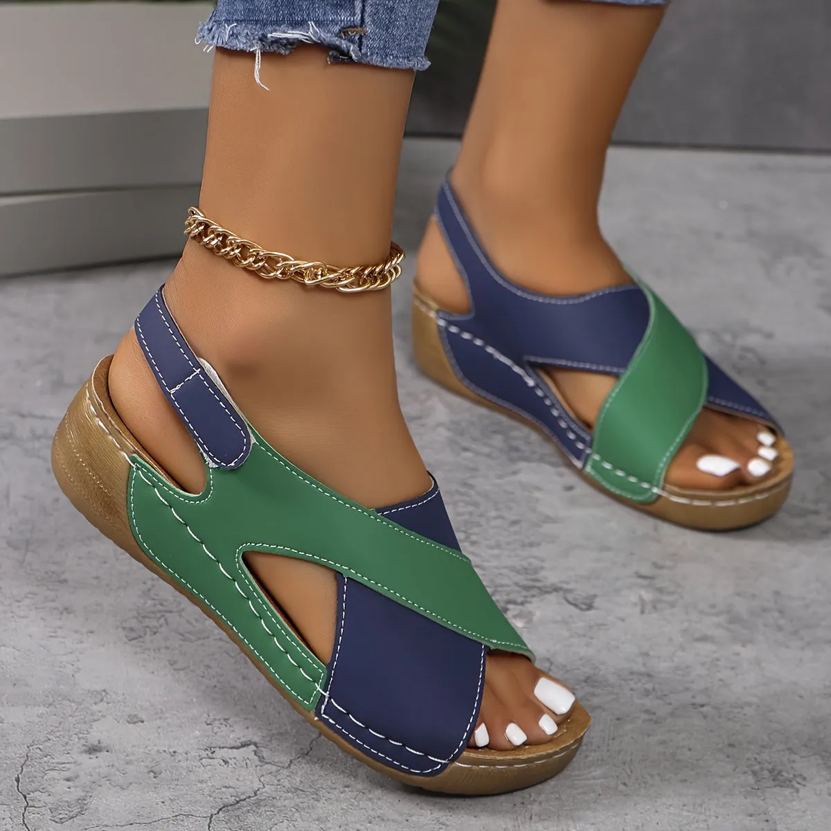 OrthoWave™ | Comfortable Orthopaedic Sandals | Adjustable Straps, Arch Support & Cushioned Footbed