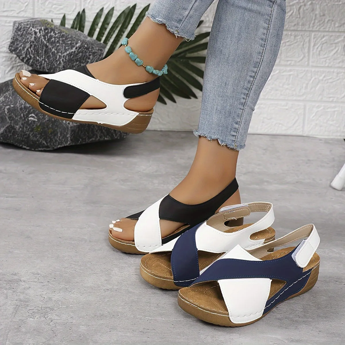 OrthoWave™ | Comfortable Orthopaedic Sandals | Adjustable Straps, Arch Support & Cushioned Footbed