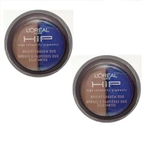 Pack of 2 L'Oreal Paris HIP Bright Shadow Duo, Roaring 234