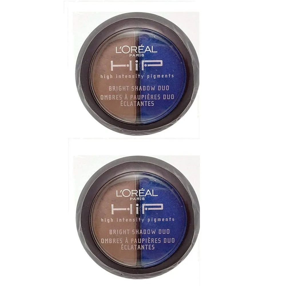 Pack of 2 L'Oreal Paris HIP Bright Shadow Duo, Roaring 234