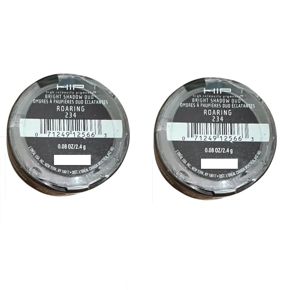 Pack of 2 L'Oreal Paris HIP Bright Shadow Duo, Roaring 234