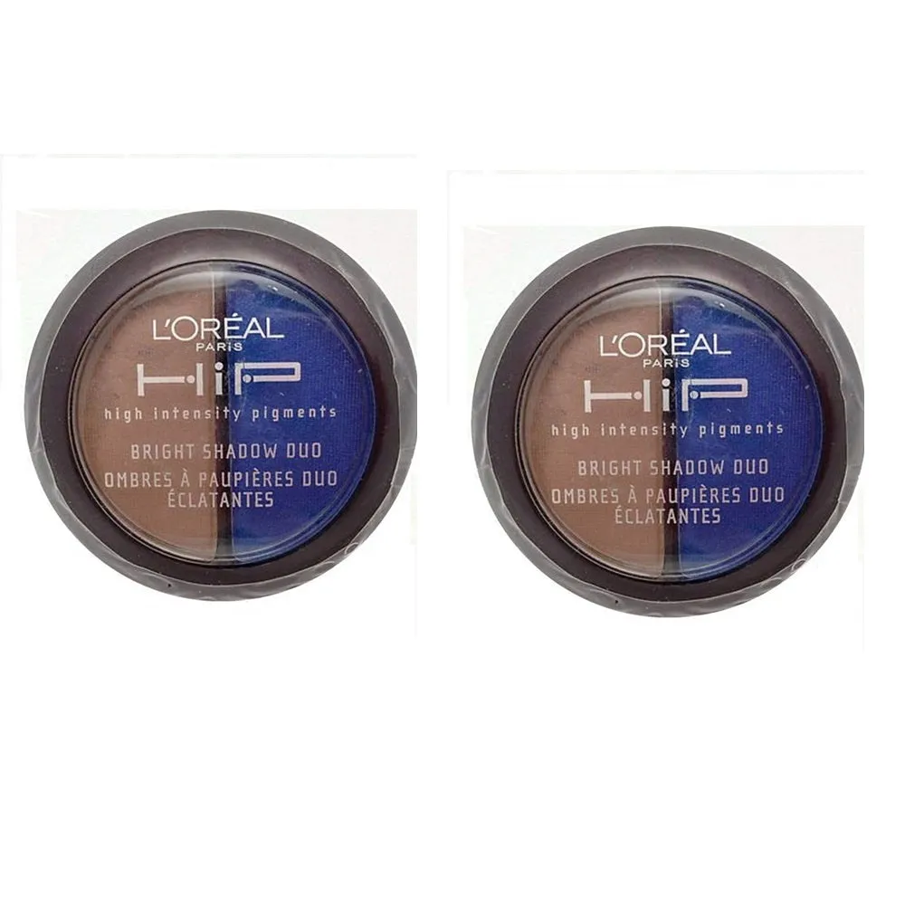 Pack of 2 L'Oreal Paris HIP Bright Shadow Duo, Roaring 234