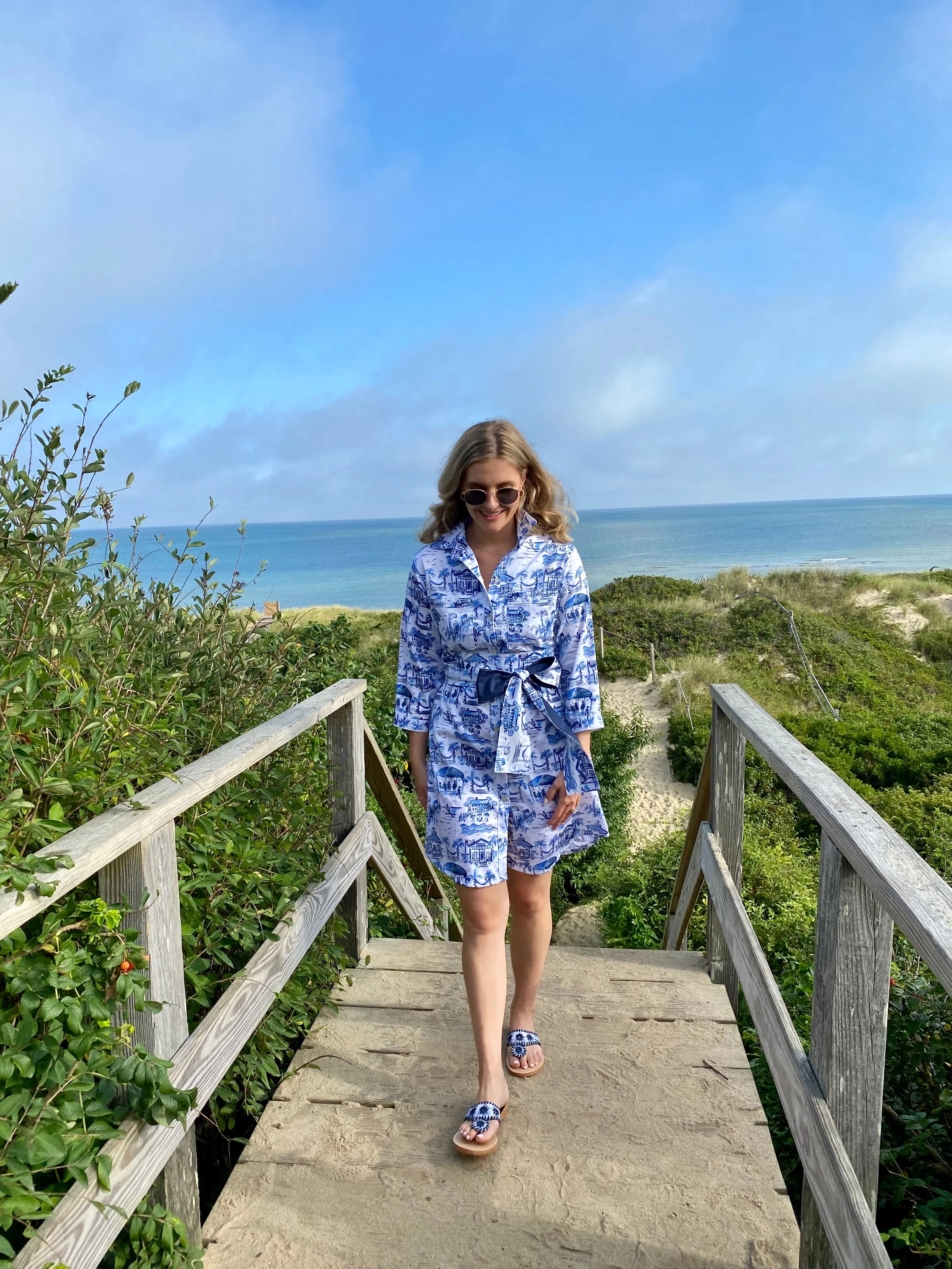 Palm Beach Sandals X Susan Albright Pawleys Toile