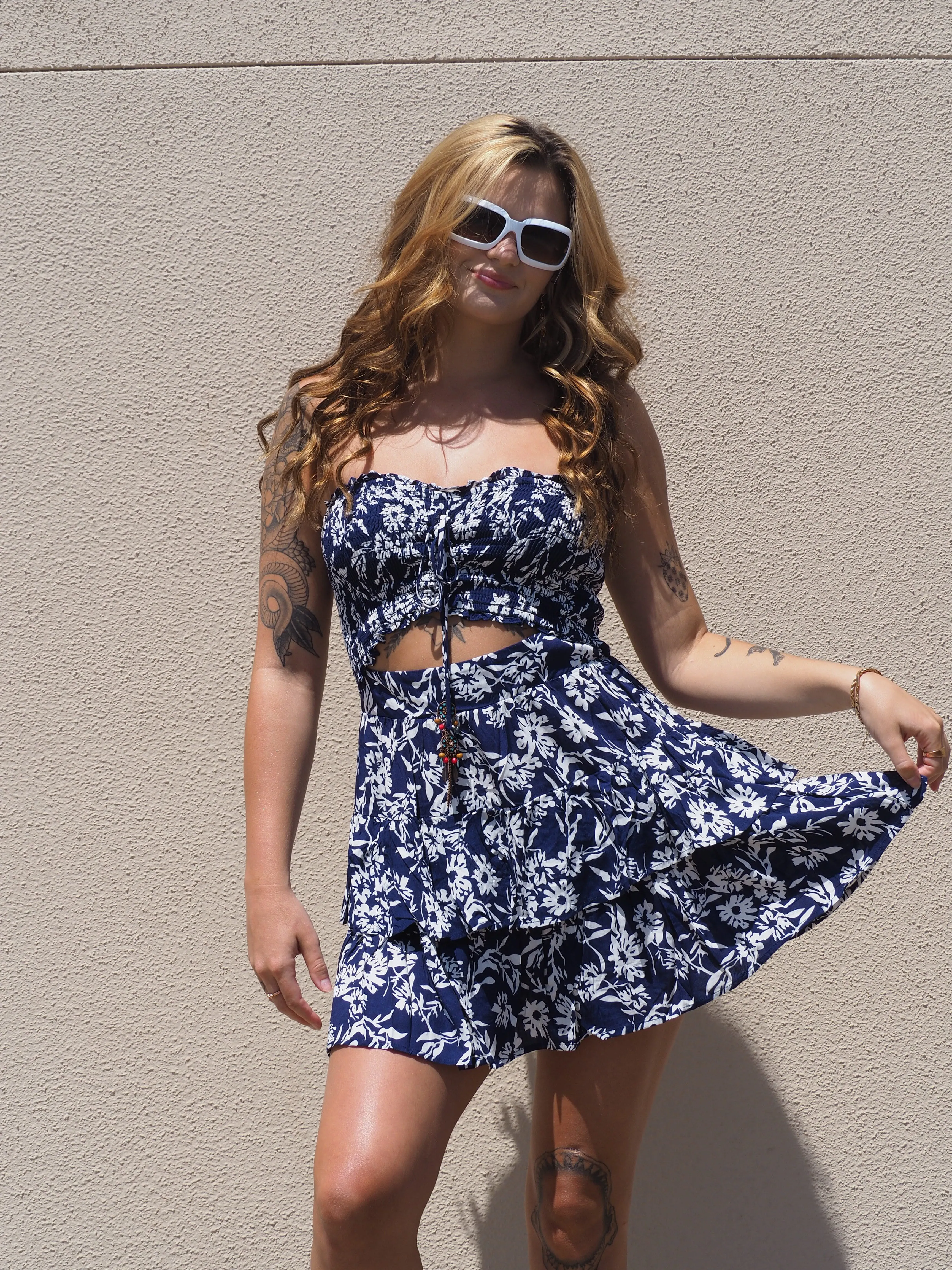 Paradise Strapless Mini Dress
