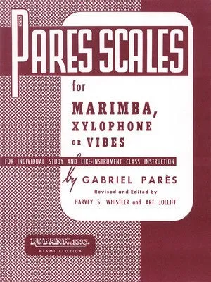 PARES SCALES MARIMBA XYLOPHONE OR VIBRAPHONE