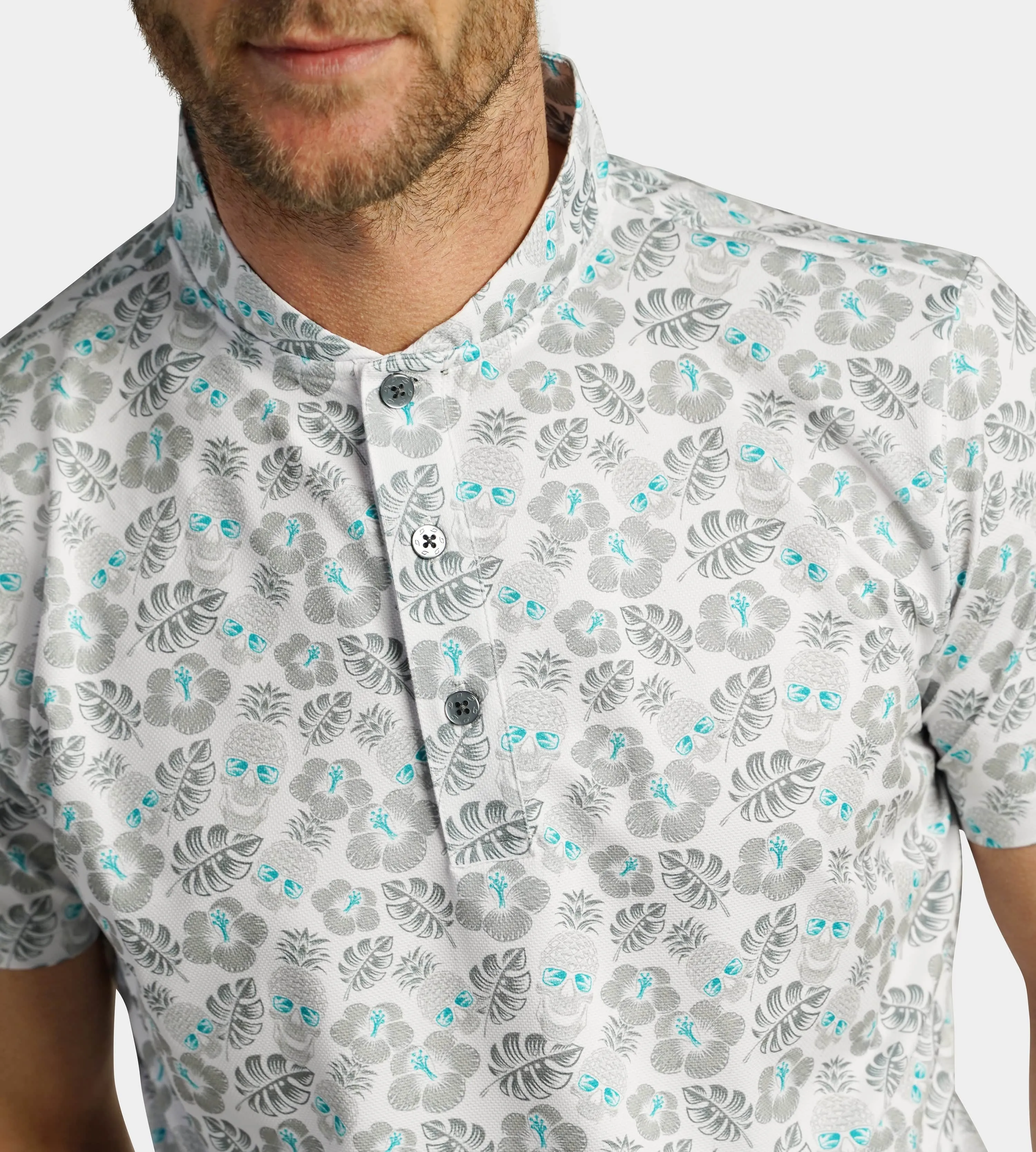 PINEAPPLE SKULLZ PRIME POLO - WHITE