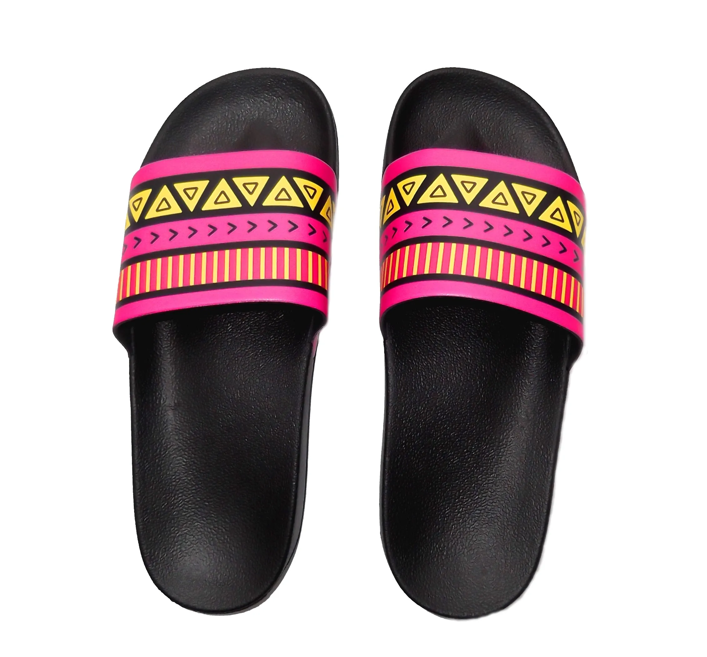 Pink/yellow Hawaiian Slide Sandals- sale!