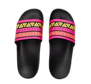 Pink/yellow Hawaiian Slide Sandals- sale!