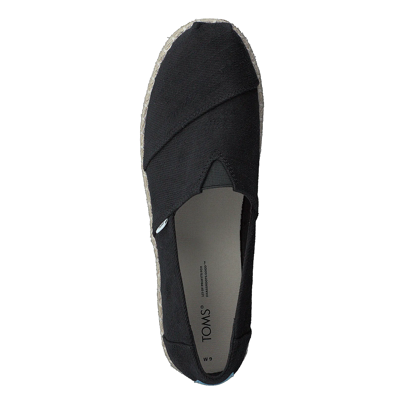 Platform Rope Black Heavy Twill