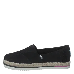 Platform Rope Black Heavy Twill