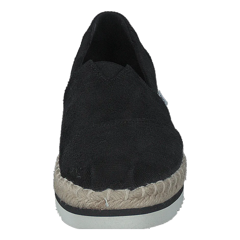 Platform Rope Black Heavy Twill