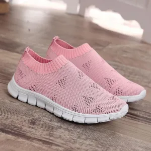 Plus Size Women Sneakers Knitting Sock Casual Shoes
