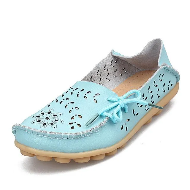 PU Leather Flats Shoes Female Loafers Women Casual Shoes