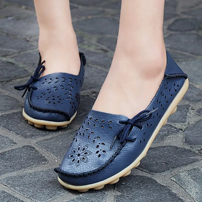 PU Leather Flats Shoes Female Loafers Women Casual Shoes