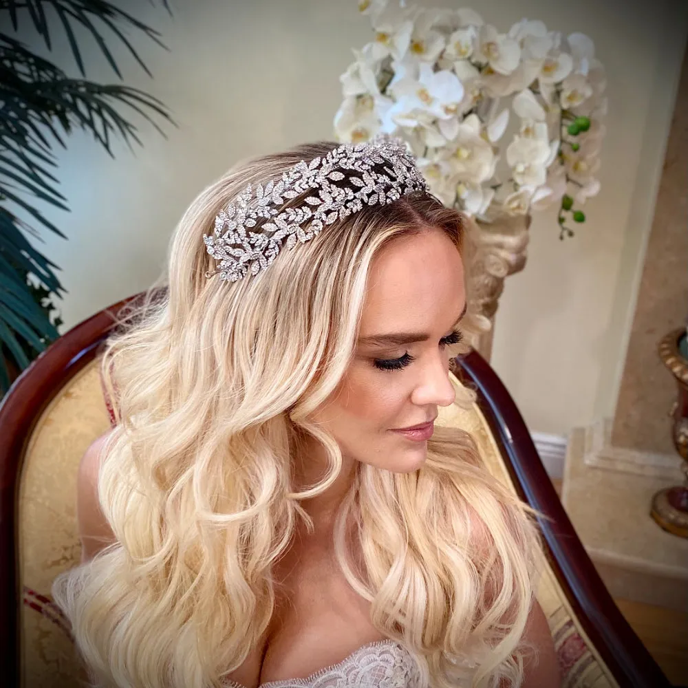 "AVA" Bridal Headband (Double)