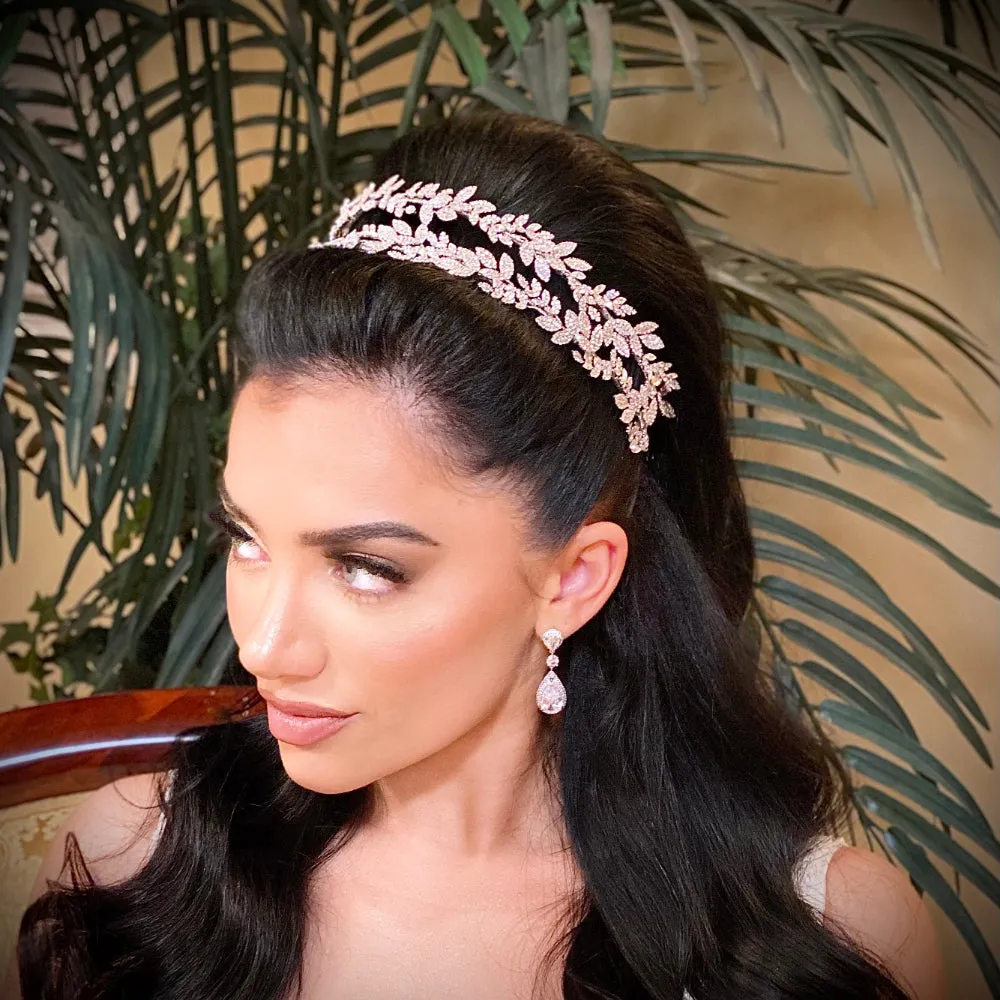 "CHLOE" Bridal Headband (Double)
