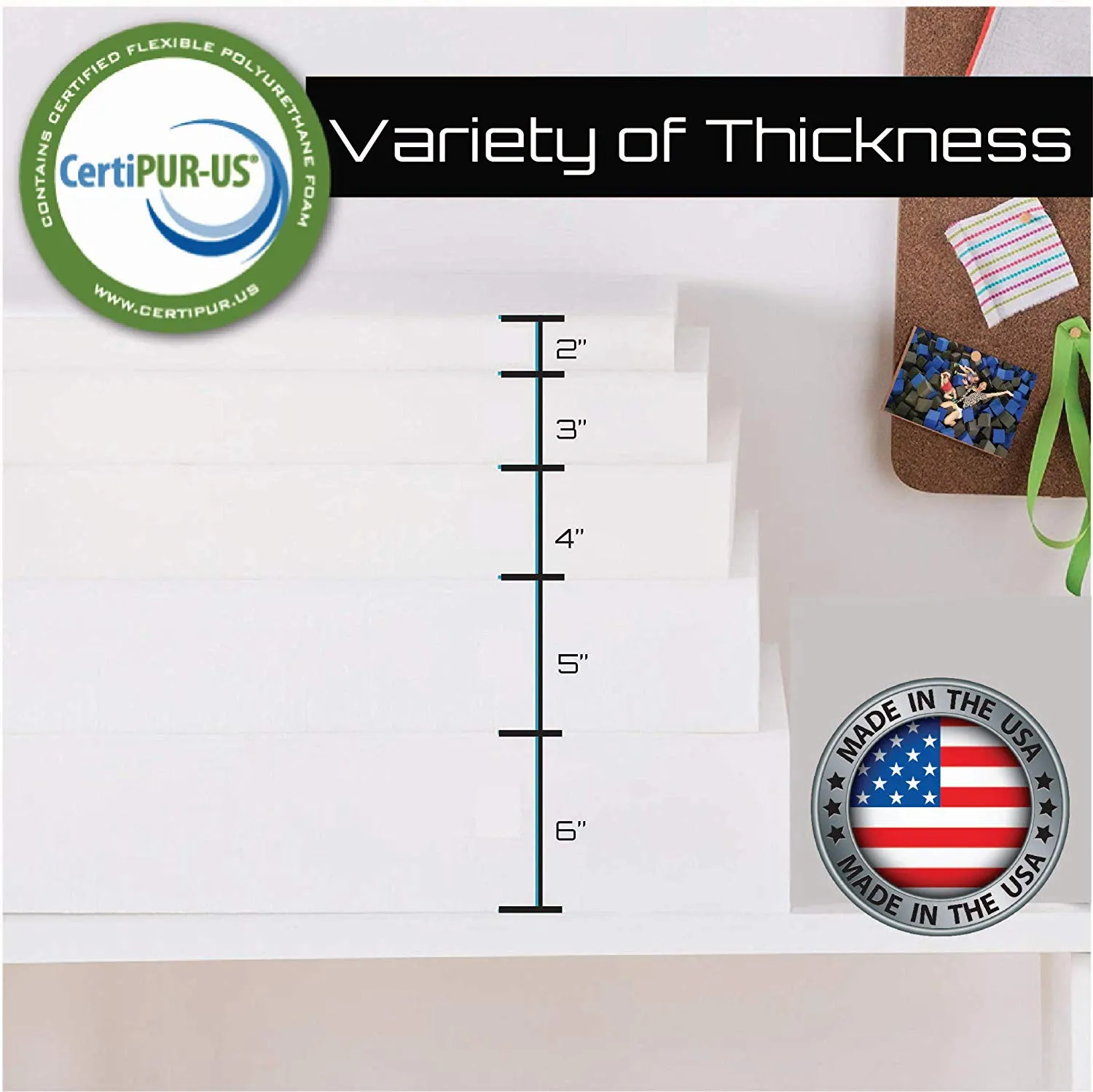 "ULTRA FIRM" 72" INCHES LONG UPHOLSTERY FOAM