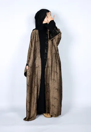 Reversible Open Abaya - Espresso