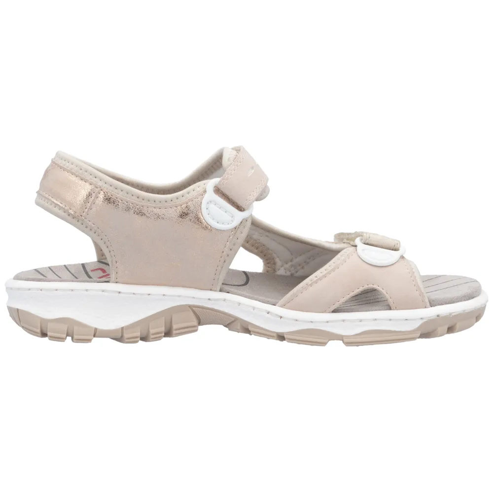 Rieker 68866-31 (Salcombe) Rose/Perlcreme Sandals