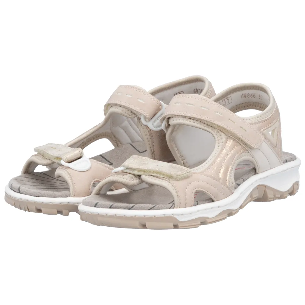 Rieker 68866-31 (Salcombe) Rose/Perlcreme Sandals