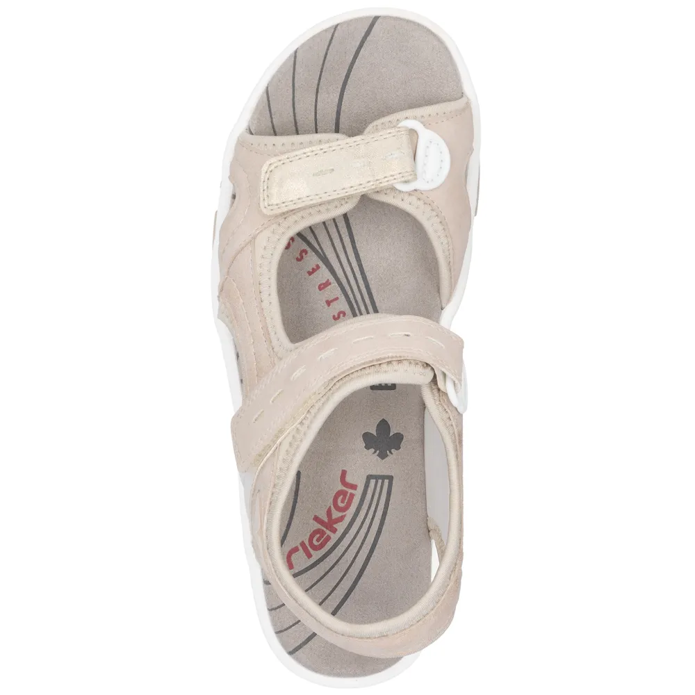 Rieker 68866-31 (Salcombe) Rose/Perlcreme Sandals