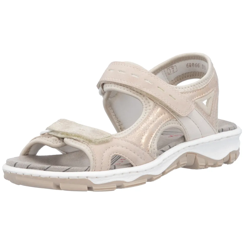 Rieker 68866-31 (Salcombe) Rose/Perlcreme Sandals