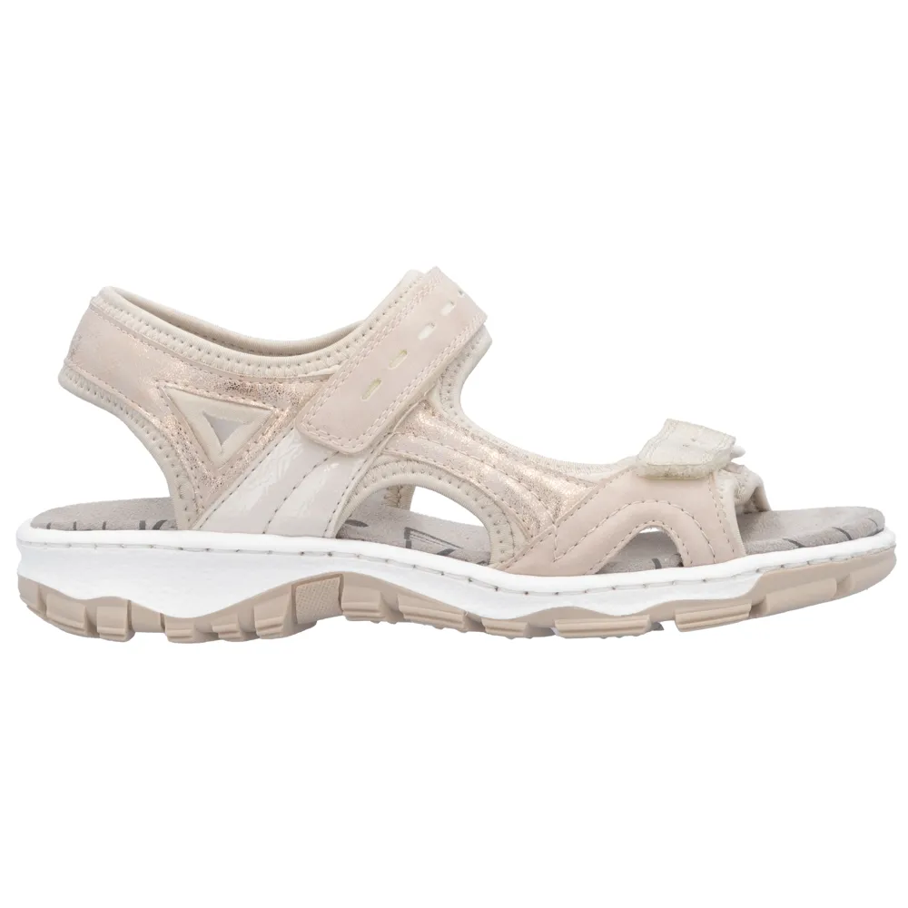 Rieker 68866-31 (Salcombe) Rose/Perlcreme Sandals