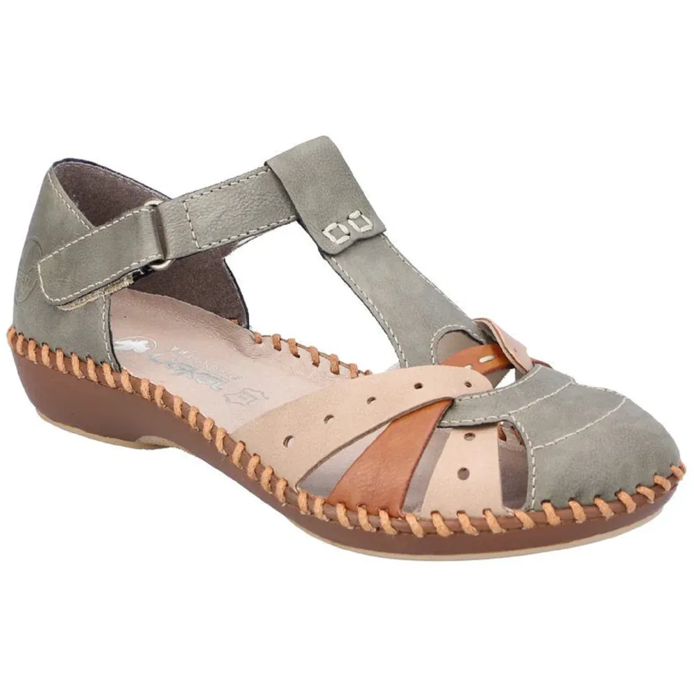 Rieker M1655-54 (Pikolinos) Olive Beige Sandals