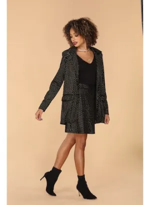 ROMINA VELVET SKIRT - BLACK {VERONICA M.}