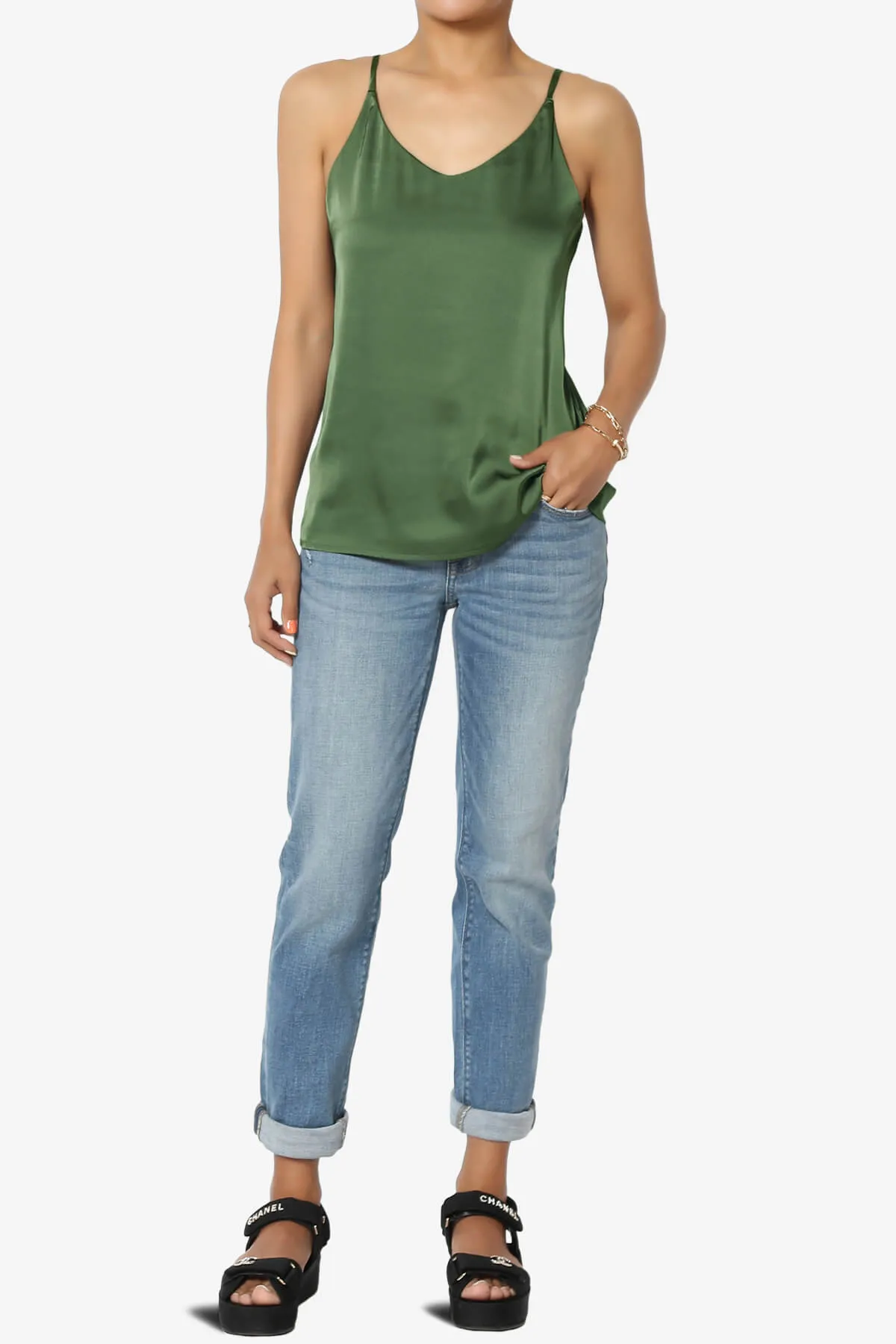 Rozlyn Silky Satin Camisole Top