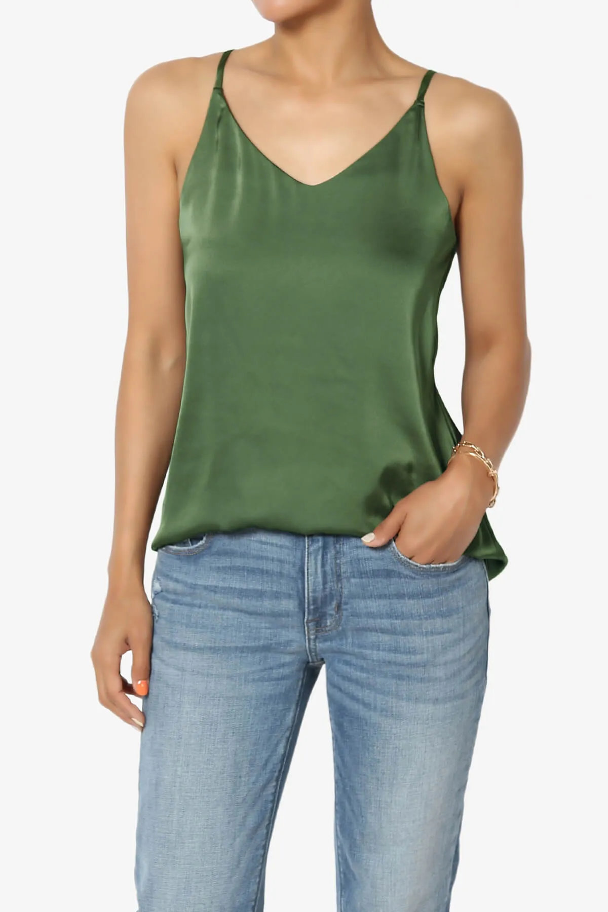 Rozlyn Silky Satin Camisole Top