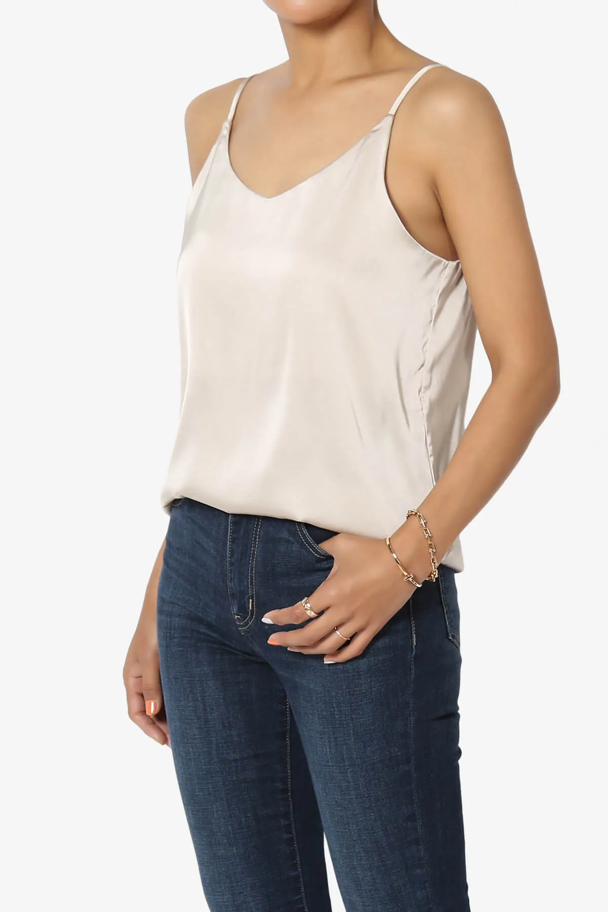 Rozlyn Silky Satin Camisole Top