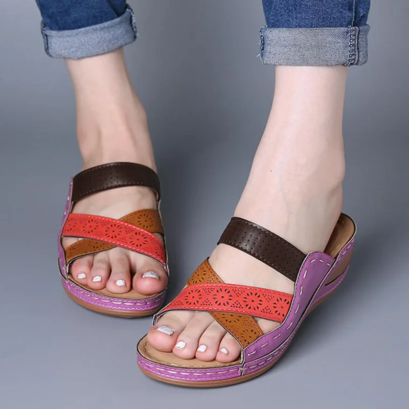 Sandals Wedges Shoes For Slippers Summer Shoes With Heels Sandals Flip Flops Beach Casual Shoes