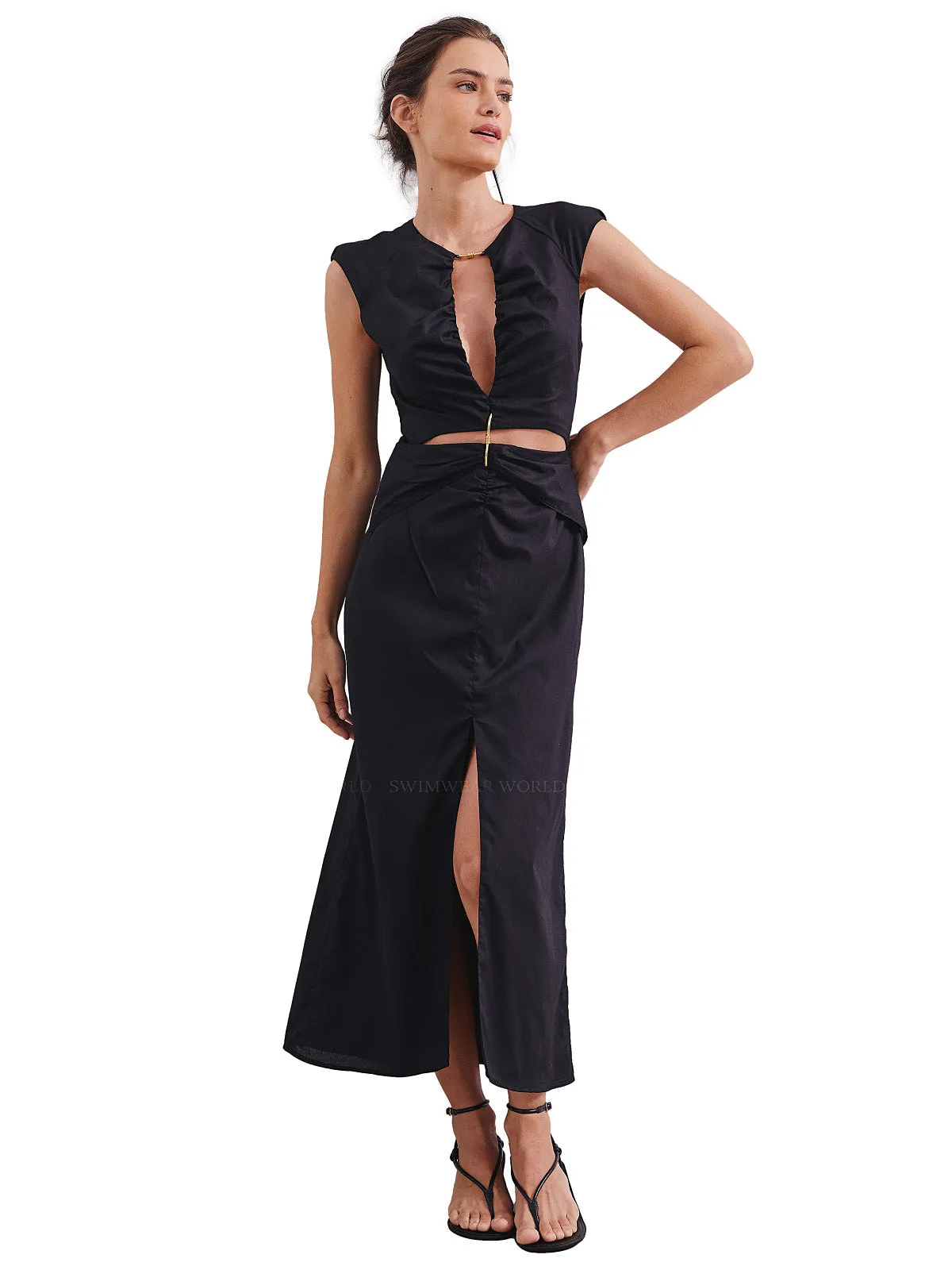 Saori Detail Midi Dress ::RET