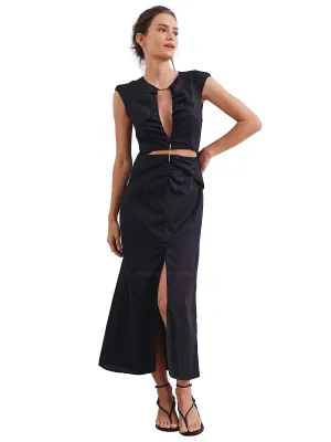Saori Detail Midi Dress ::RET