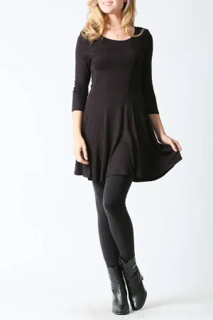 Scoop Neck Flare Dress