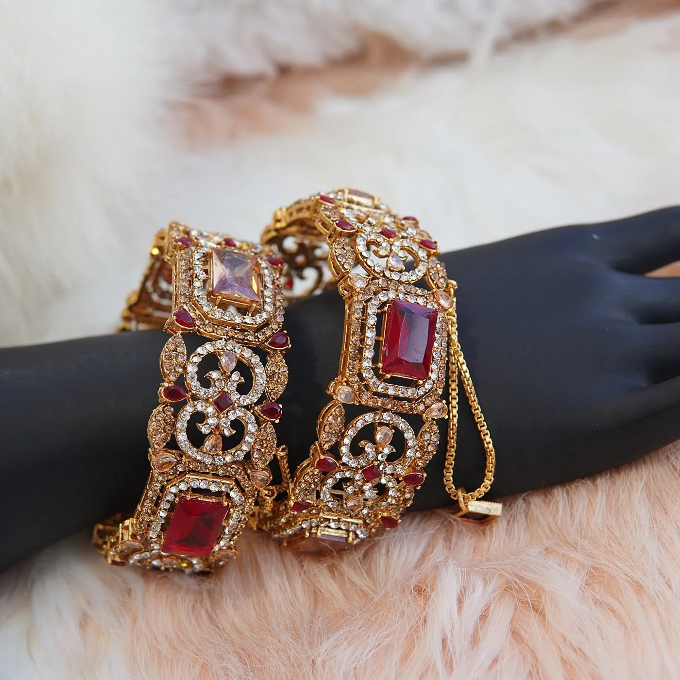 Semi-Precious Brides Bangles
