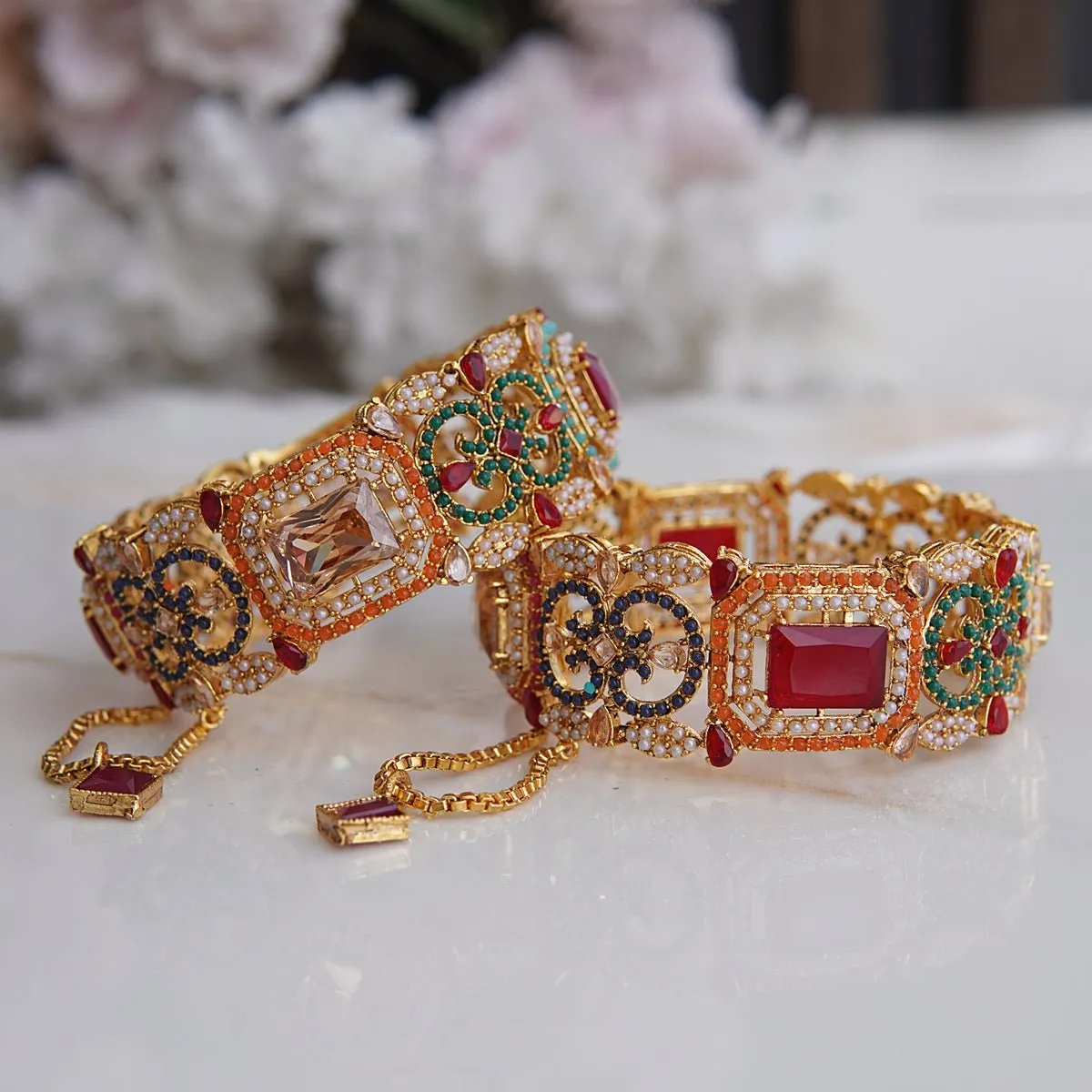 Semi-Precious Brides Bangles