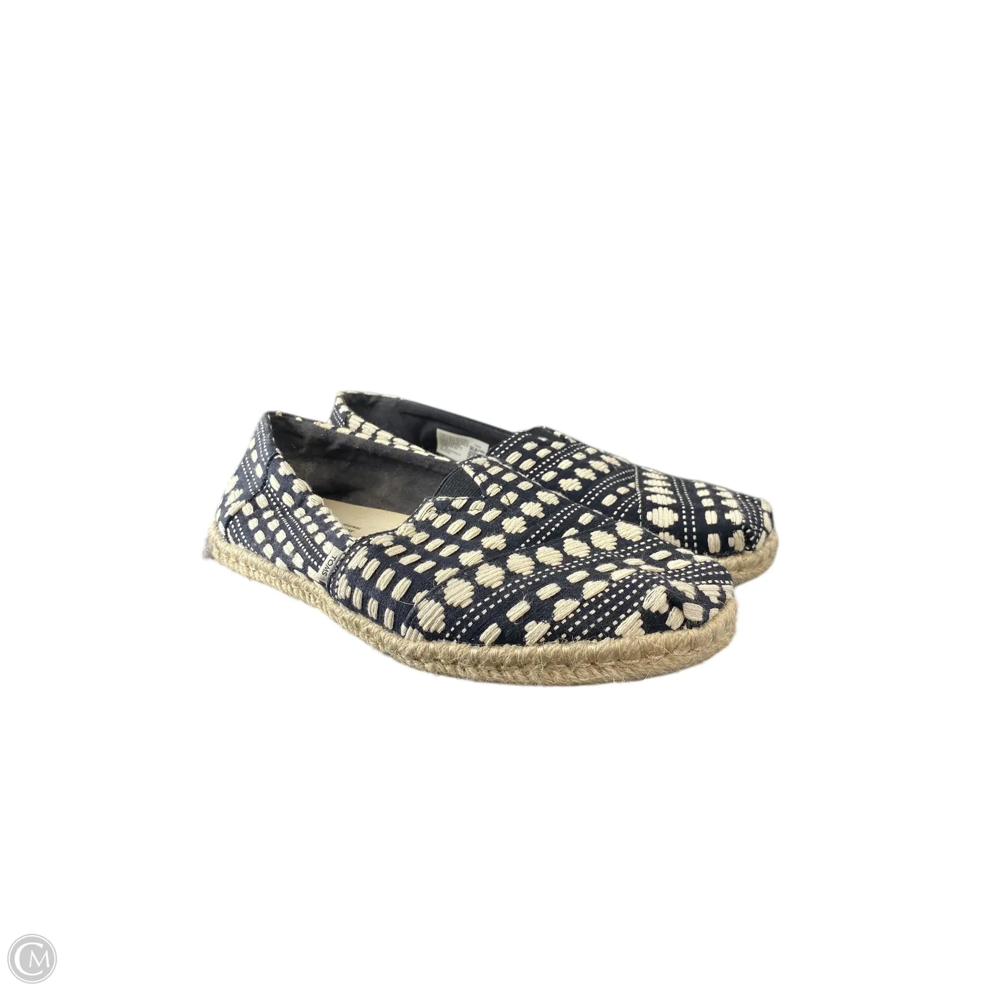 Shoes Flats By Toms In Navy, Size: 9.5
