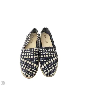 Shoes Flats By Toms In Navy, Size: 9.5