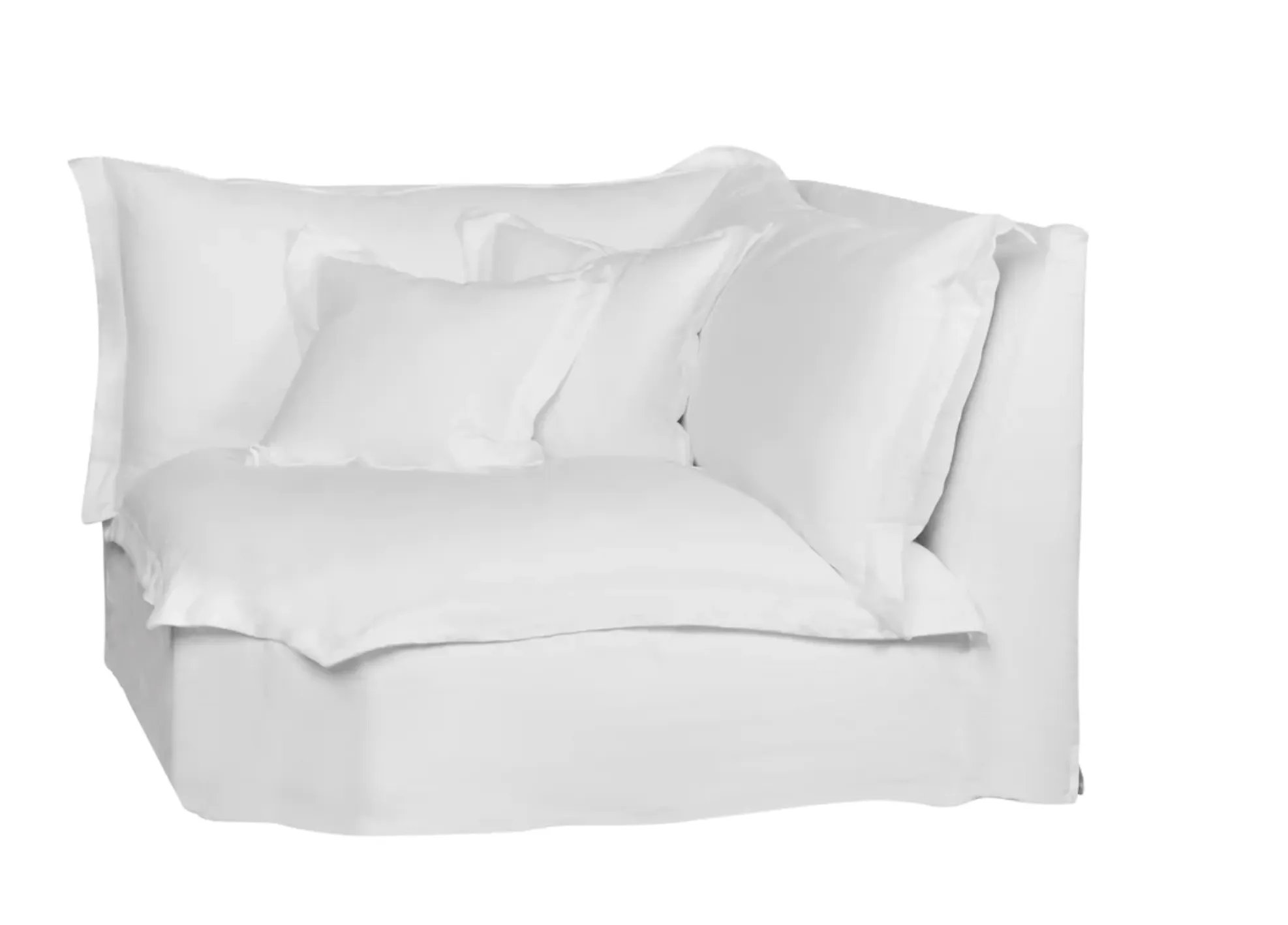 St. Lucia 3pc Slipcovered Sectional w/RAF Sofa
